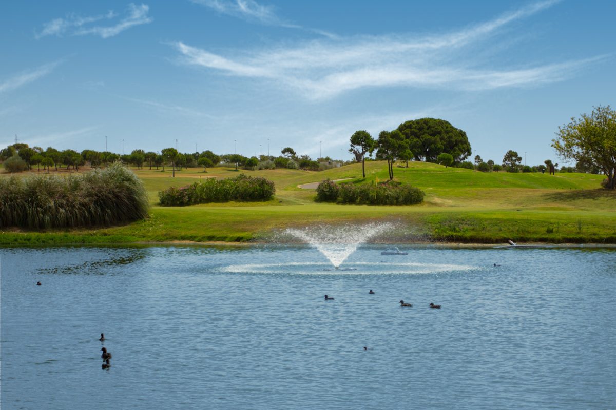 Over the water at Villa Nueva Golf Course, Cadiz, Spain