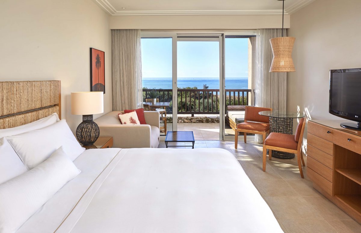 Large Premium Deluxe bedroom at Westin Resort Costa Navarino, Greece