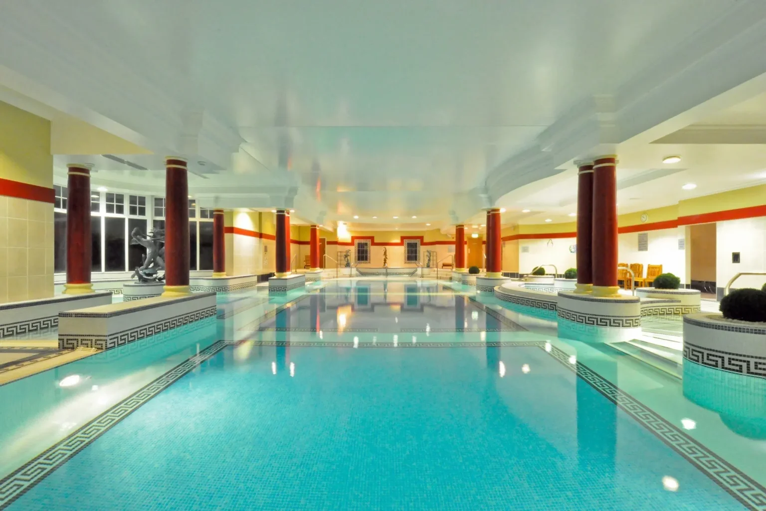 The 18-metre indoor swimming pool in the leisure club at The Ardilaun Hotel