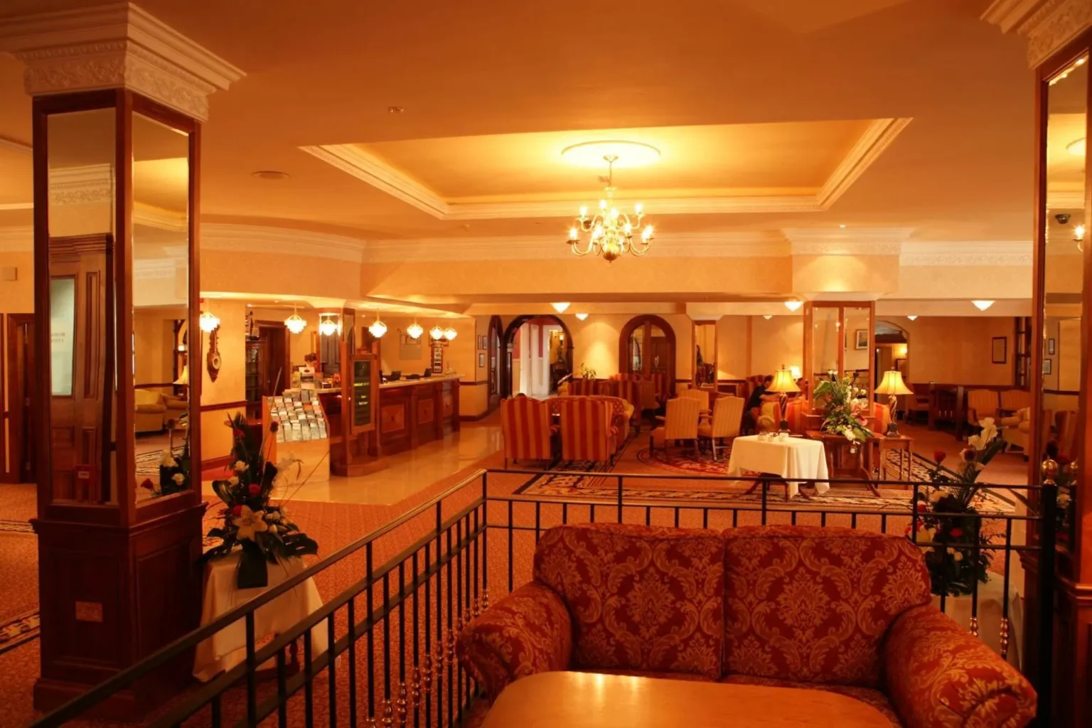 The restaurant and bar dining room at The Ardilaun Hotel