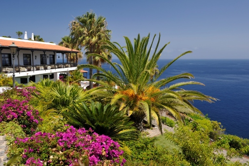 Beautiful setting for Hotel Jardin Tecina, La Gomera, Canary Islands