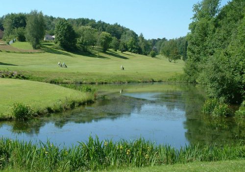 Sloping fairways are a feature of Royal Bercuit Golf Club, near Waterlool, Belgium