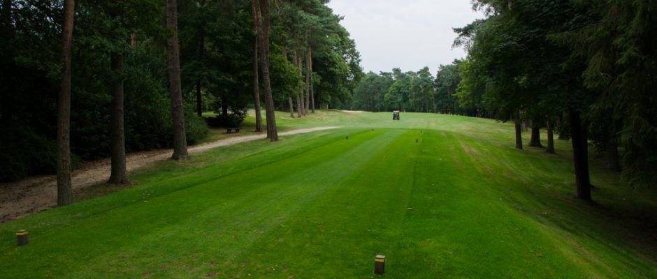 On the tee at Royal Bercuit Golf Club, near Waterloo, Belgium
