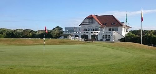 The traditional clubhouse at Royal Ostend Golf Club, Bruges, Belgium
