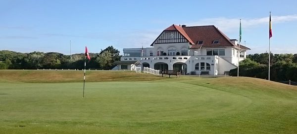 The traditional clubhouse at Royal Ostend Golf Club, Bruges, Belgium
