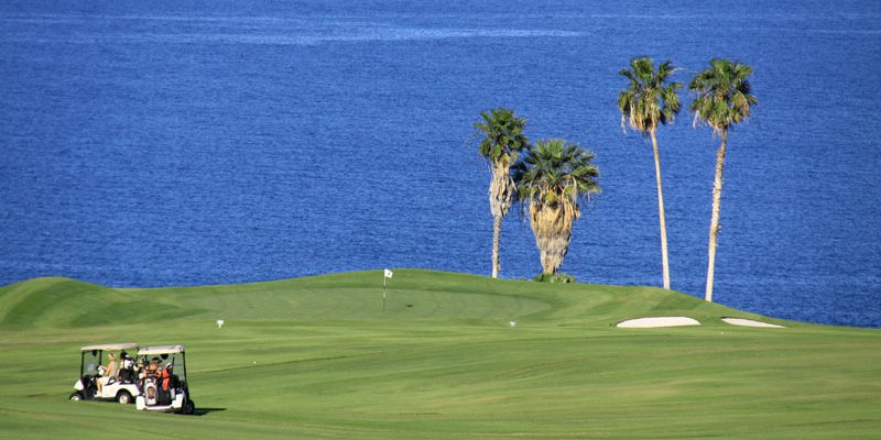 Green with a view at Costa Adeje Golf Club, Tenerife