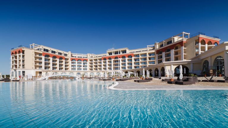 The exterior of the Lighthouse Golf and Spa Resort, Cape Kaliakra, Bulgaria