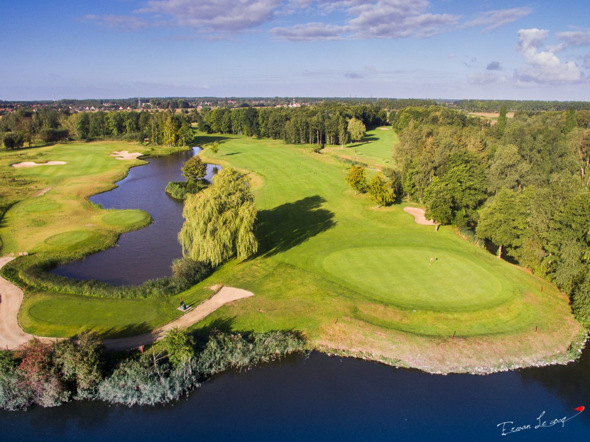 Sunshine over Damme Golf course, near Bruges, Belgium