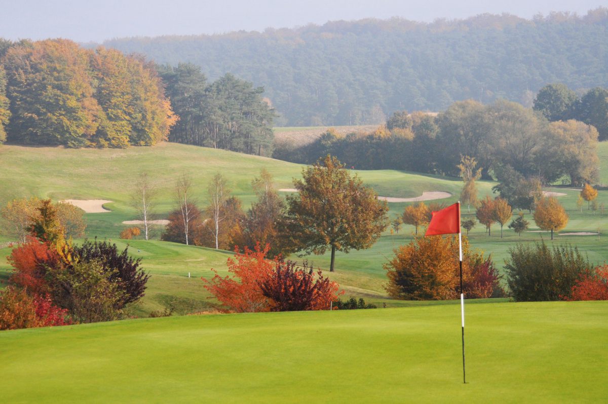 Autumn colours at Golf L'Empereur, near Waterloo, Belgium
