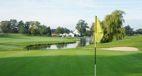 Immaculate greens at Pierpont Golf Club, near Waterloo, Belgium