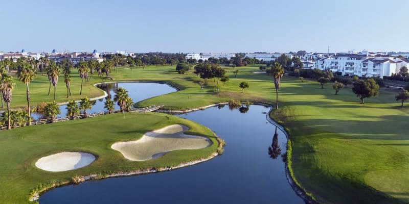 A par three at Costa Ballena Ocean Club de Golf, Costa de la Luz, Spain