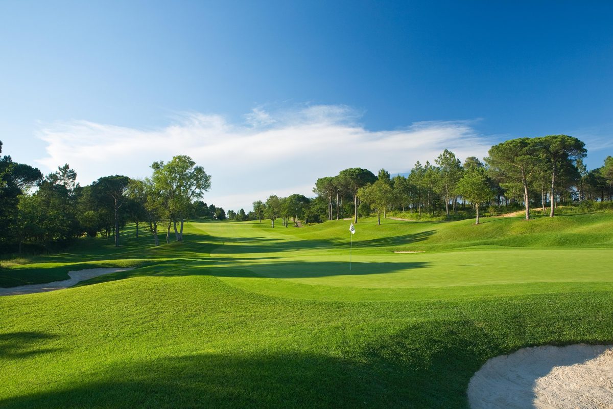 View from the tenth green at PGA Catalunya Golf Resort, Costa Brava, Spain