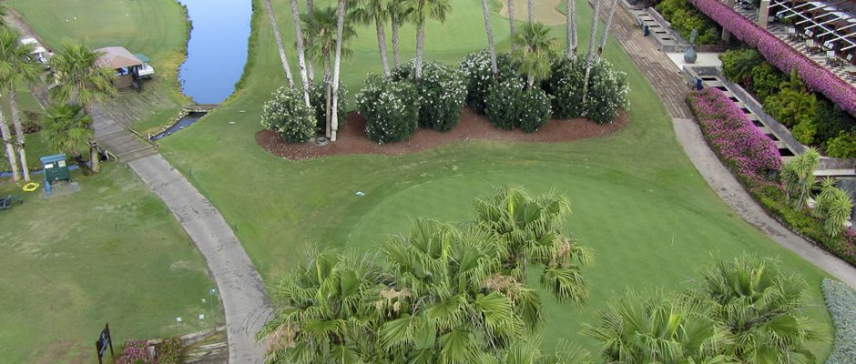 Idyllic setting for Las Americas Golf Course, Tenerife