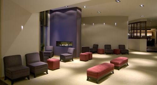 In the lounge at Martin's Hotel, Bruges, Belgium