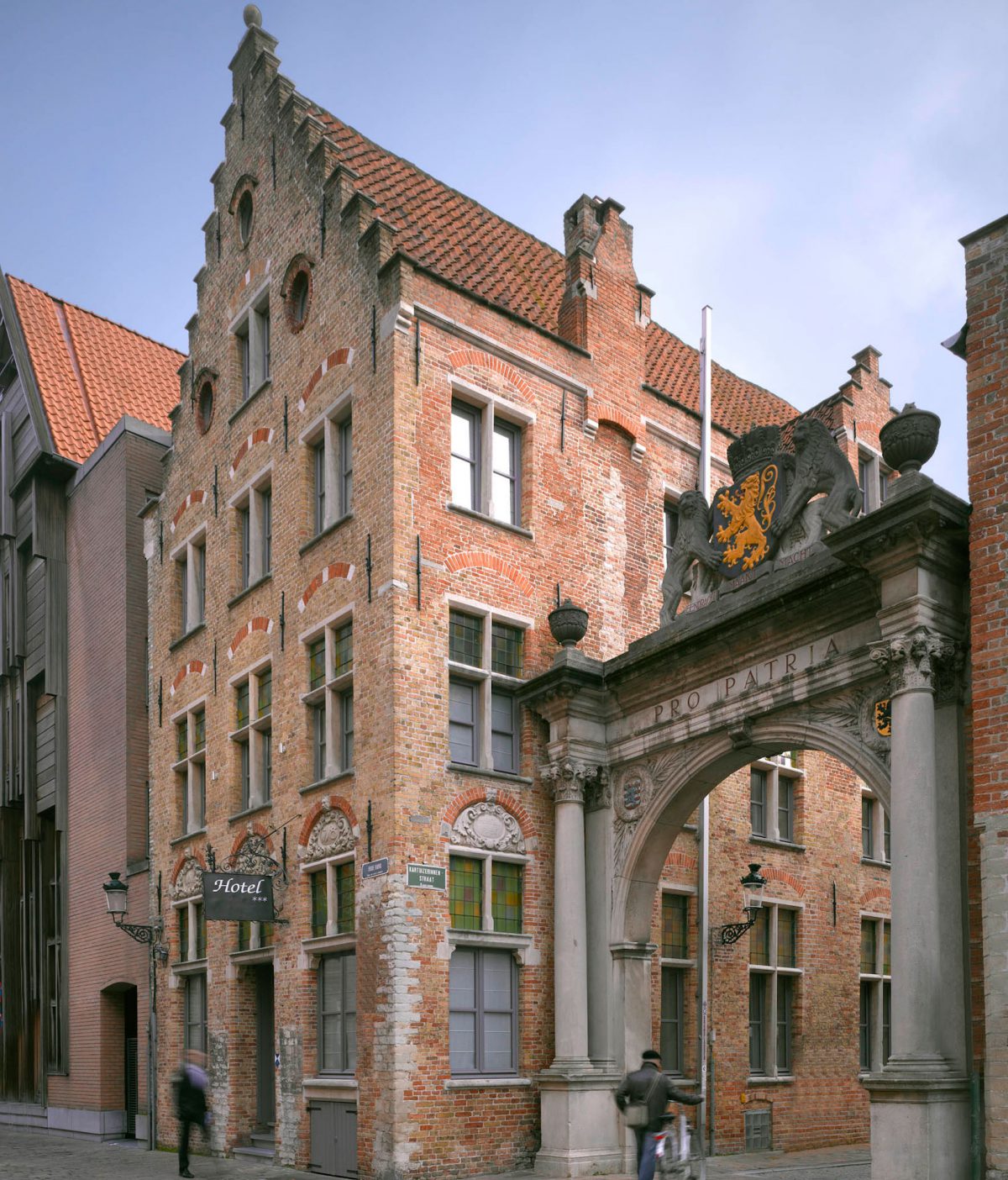 The exterior of Martin's Hotel, Bruges, Belgium