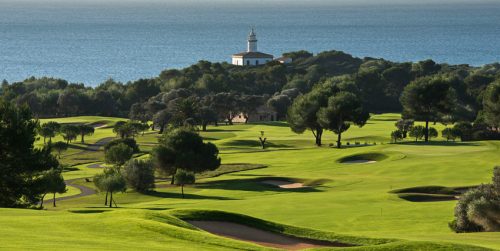 Overview of Alcanada Golf course, Port d'Alcudia, Mallorca