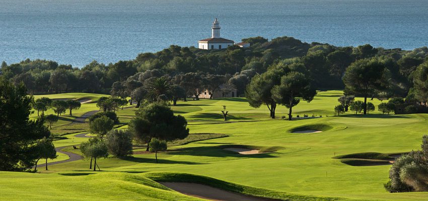 Overview of Alcanada Golf course, Port d'Alcudia, Mallorca