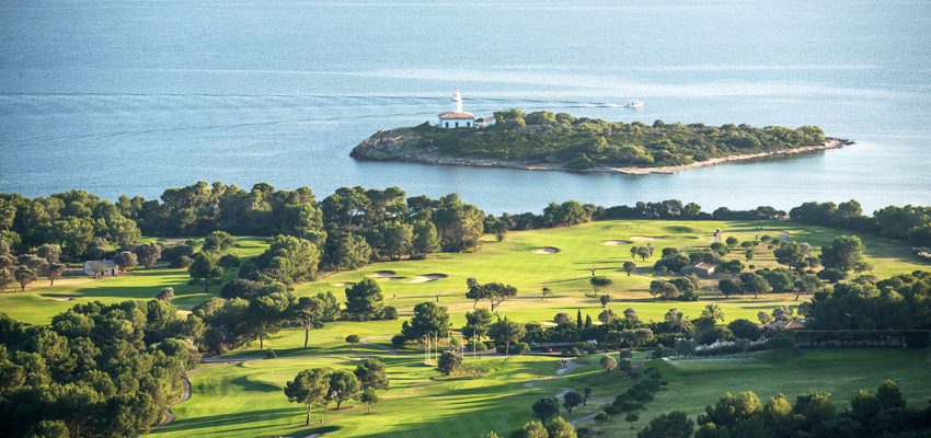 Out to sea from Alcanada Golf course, Port d'Alcudia, Mallorca