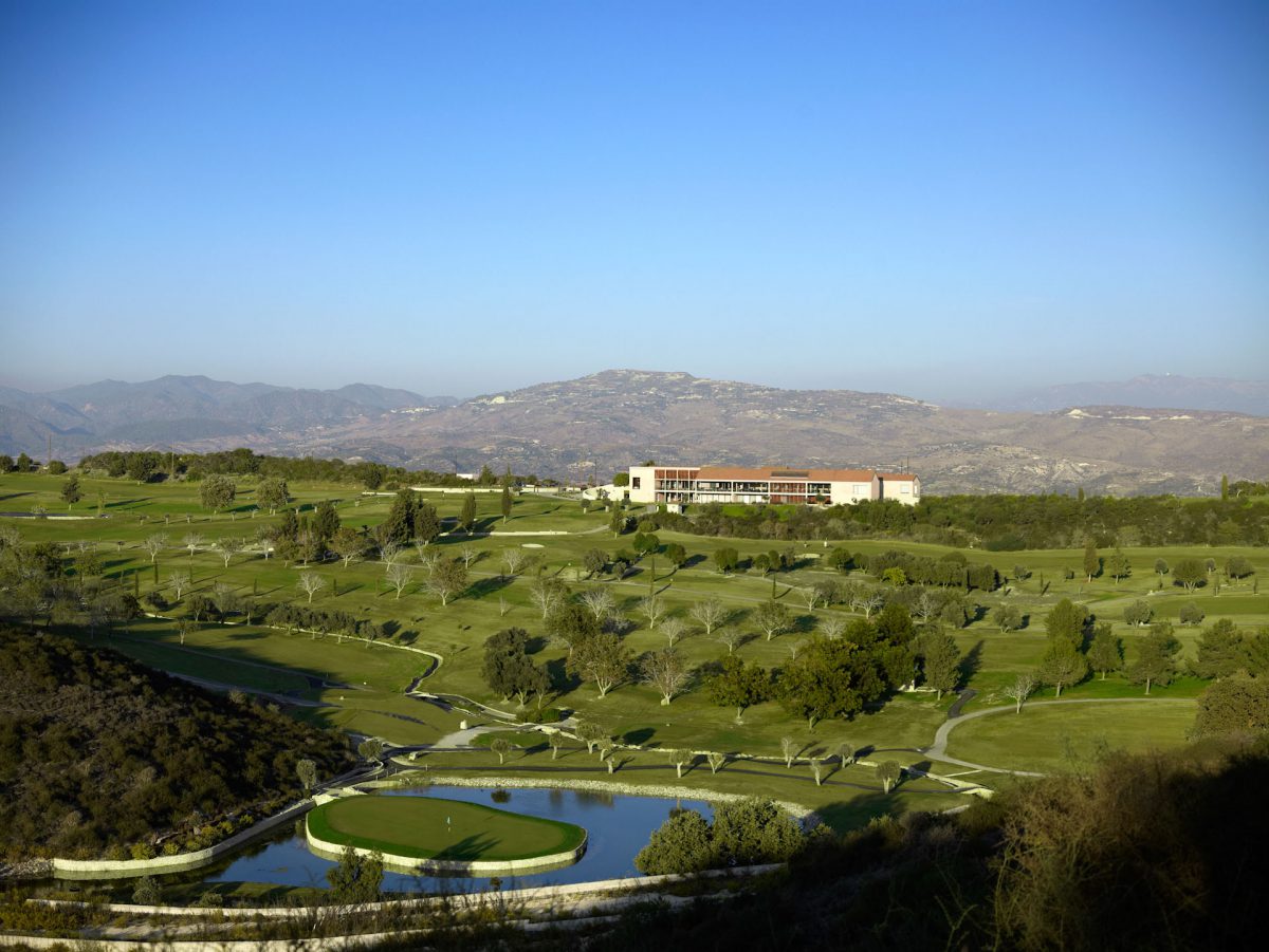 Overview of Minthis Hills golf course, Paphos, Cyprus