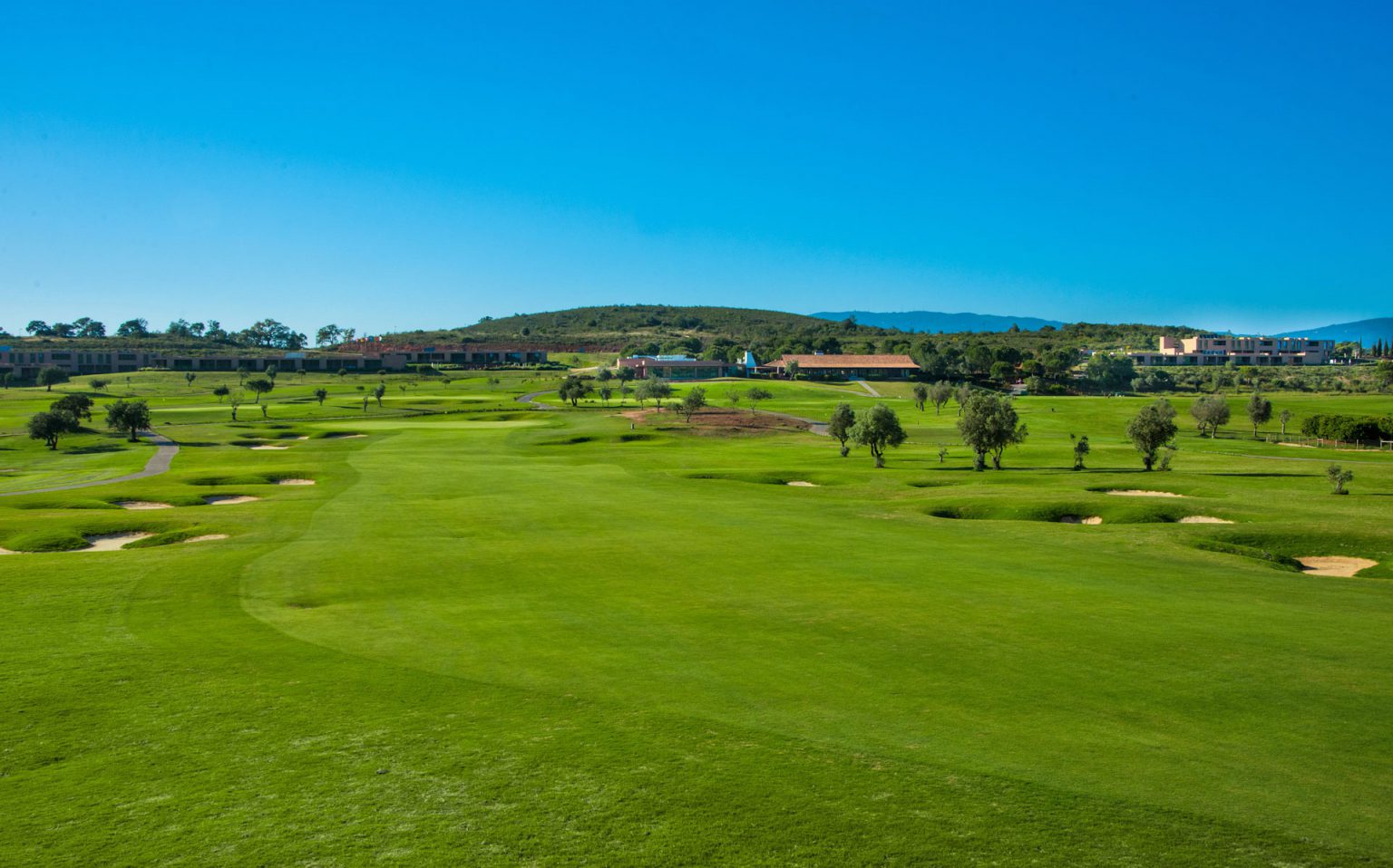 Bunkers galore at Morgado Golf Course, Algarve, Portugal