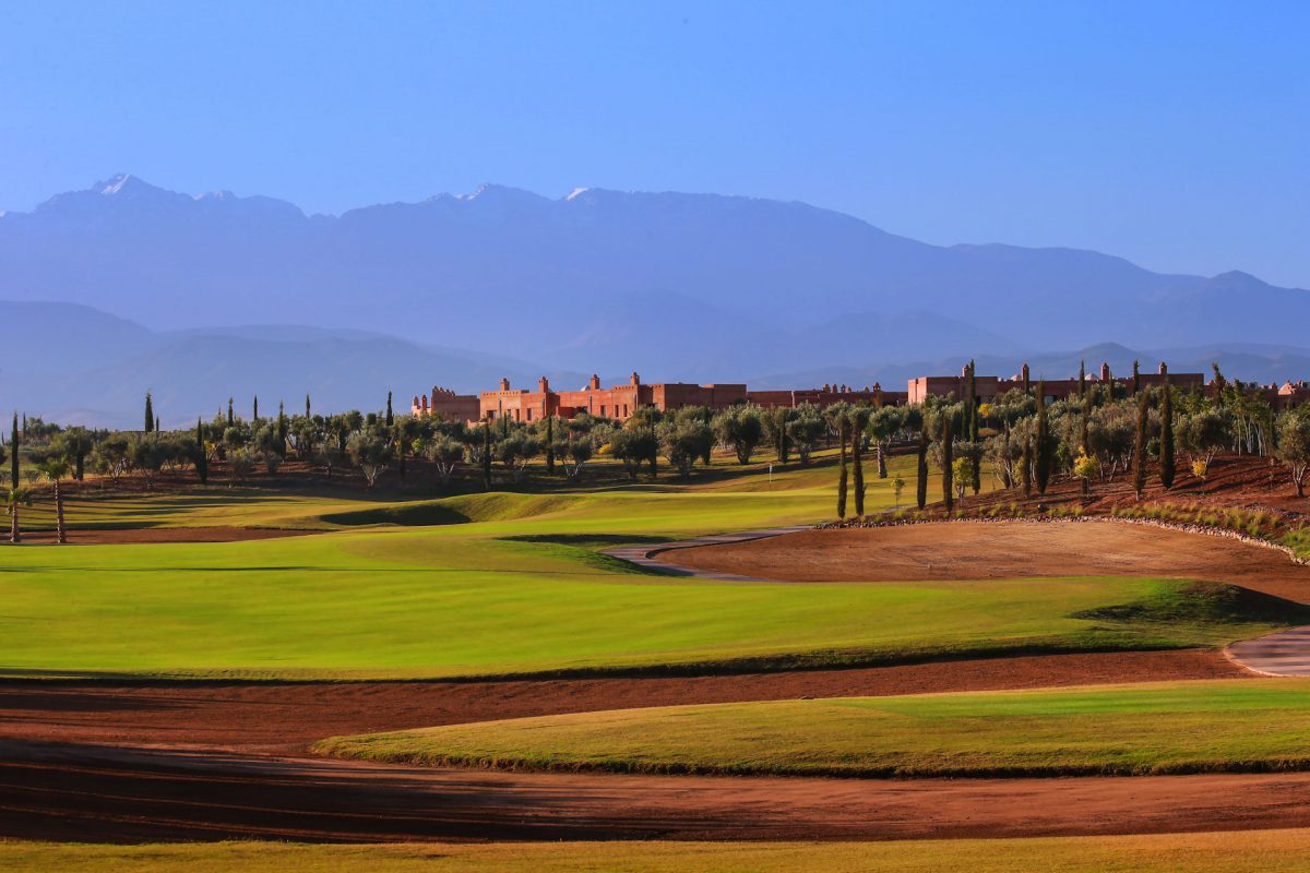 The first hole at PalmGolf Ourika Golf Course, Marrakech, Morocco. Golf Planet Holidays