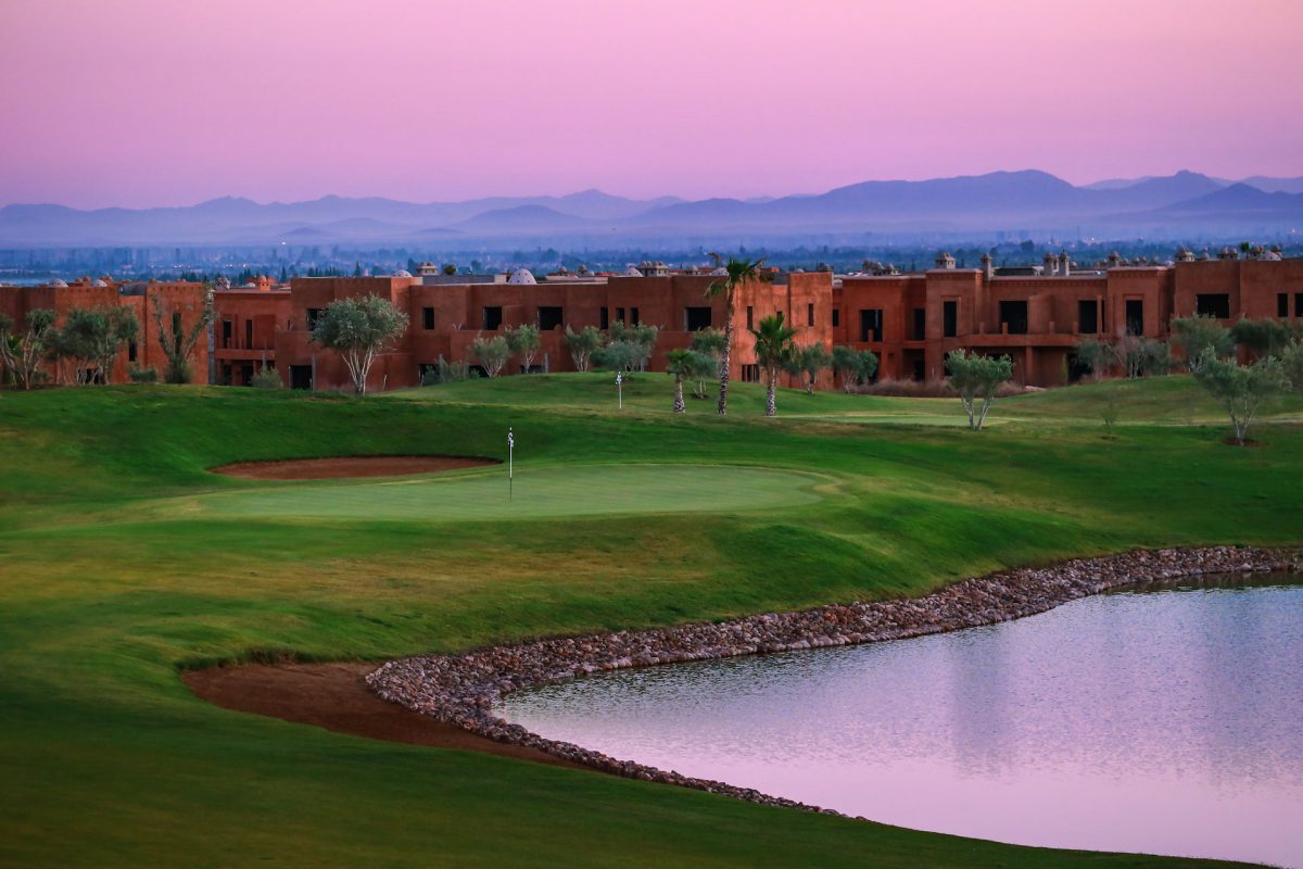 The seventh hole at PalmGolf Ourika Golf Course, Marrakech, Morocco. Golf Planet Holidays
