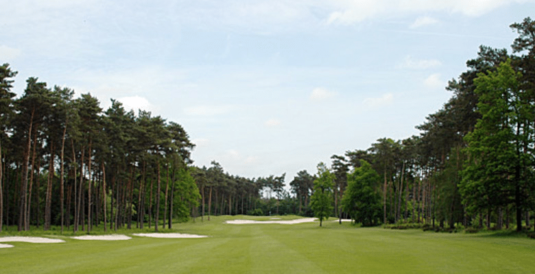 Down the fairway at Royal Golf Club du Hainaut, near Waterloo, Belgium