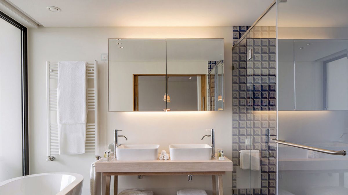 Bathroom at Evolutee Hotel, Royal Obidos Spa and Golf Resort, Lisbon, Portugal