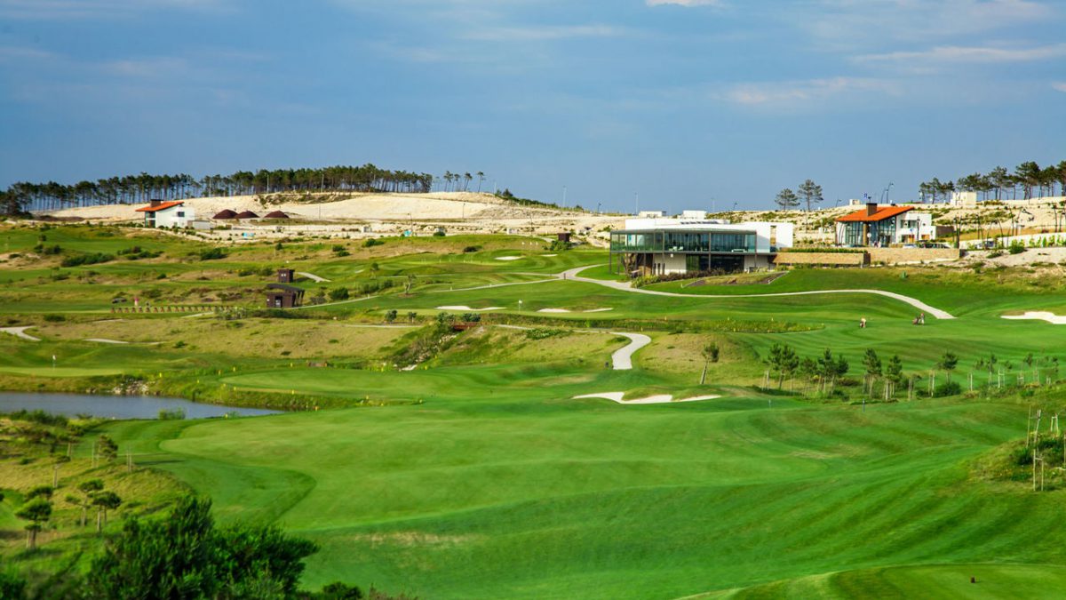 Panoramic view of Royal Obidos Golf Club and hotel, Lisbon, Portugal