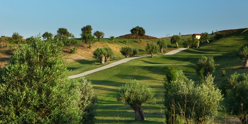 The tenth tee at Quinta do Vale golf course, Eastern Algarve, Portugal