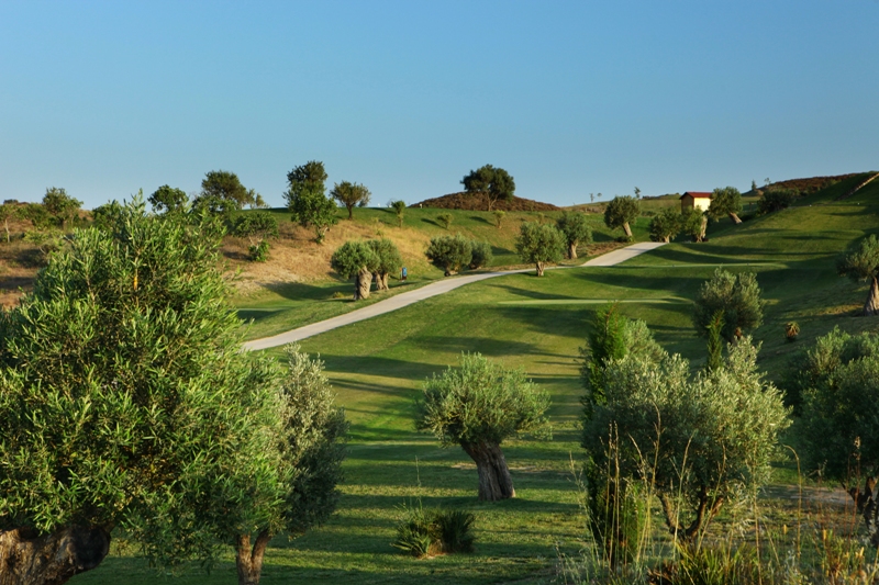 The tenth tee at Quinta do Vale golf course, Eastern Algarve, Portugal