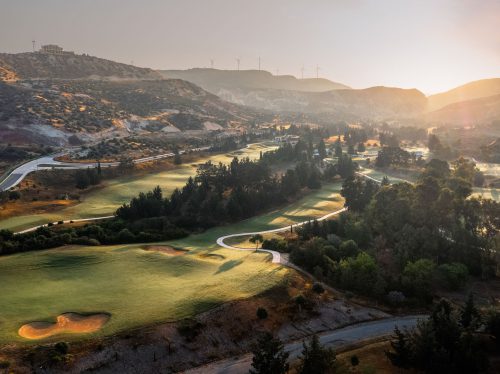 Aerial view of Secret Valley Golf Resort, Paphos, Cyprus. Golf Planet Holidays