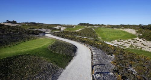 Over the rough at West Cliffs Golf Course, Portugal. Golf Planet Holidays