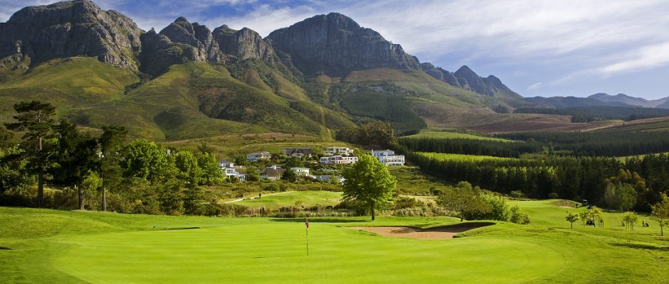 The 14th green at Erinvale Golf Club, Somerset West