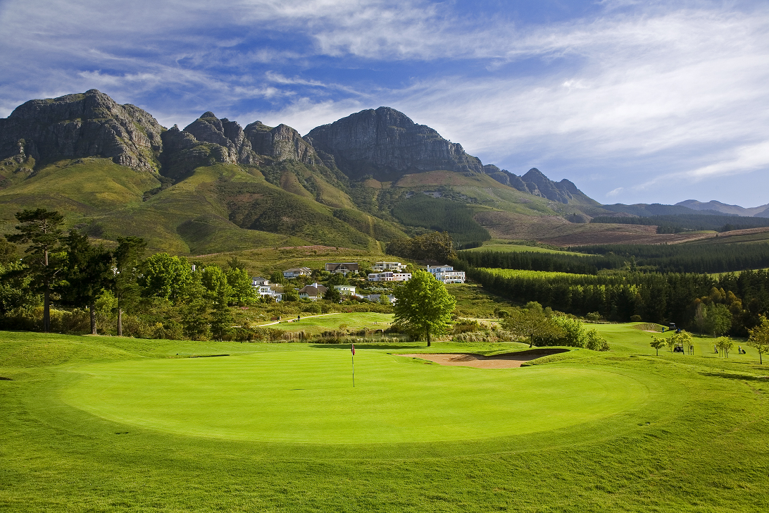 The 14th green at Erinvale Golf Club, Somerset West