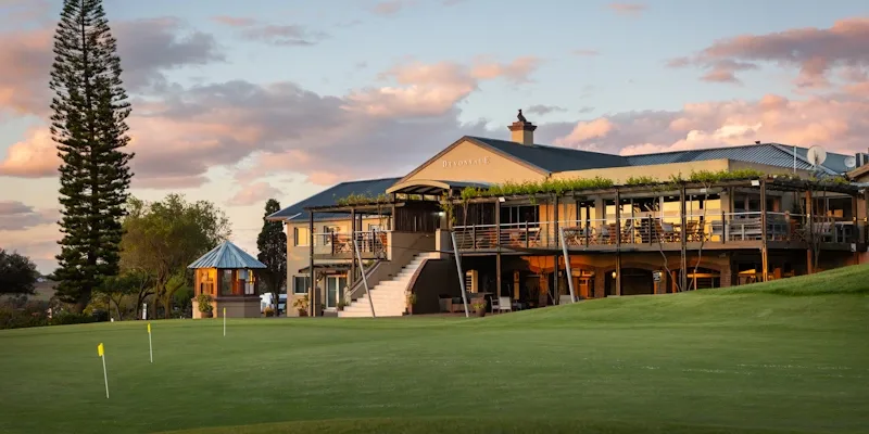 The clubhouse at Devonvale Golf and Wine Estate, Western Cape, South Africa. Golf Planet Holidays. ©Mark Sampson