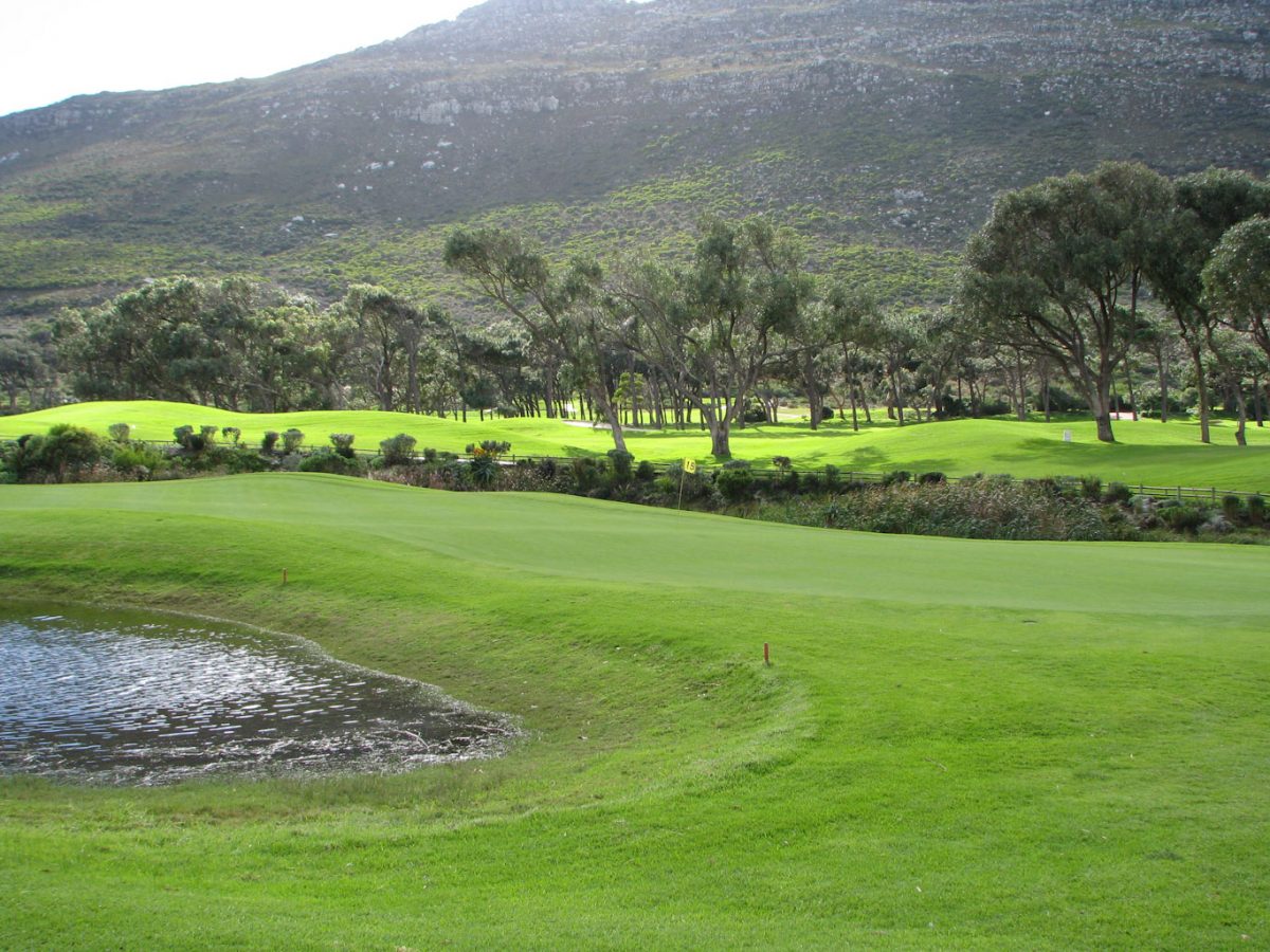 View across Clovelly Golf Club, Fish Hoek, South Africa