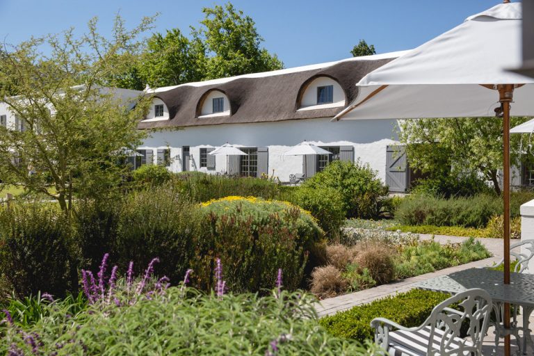 The clubhouse at Erinvale Golf Club, Somerset West, South Africa