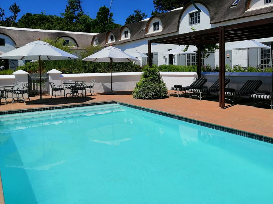 The swimming pool at Erinvale Estate Hotel and Spa, Somerset West, South Africa