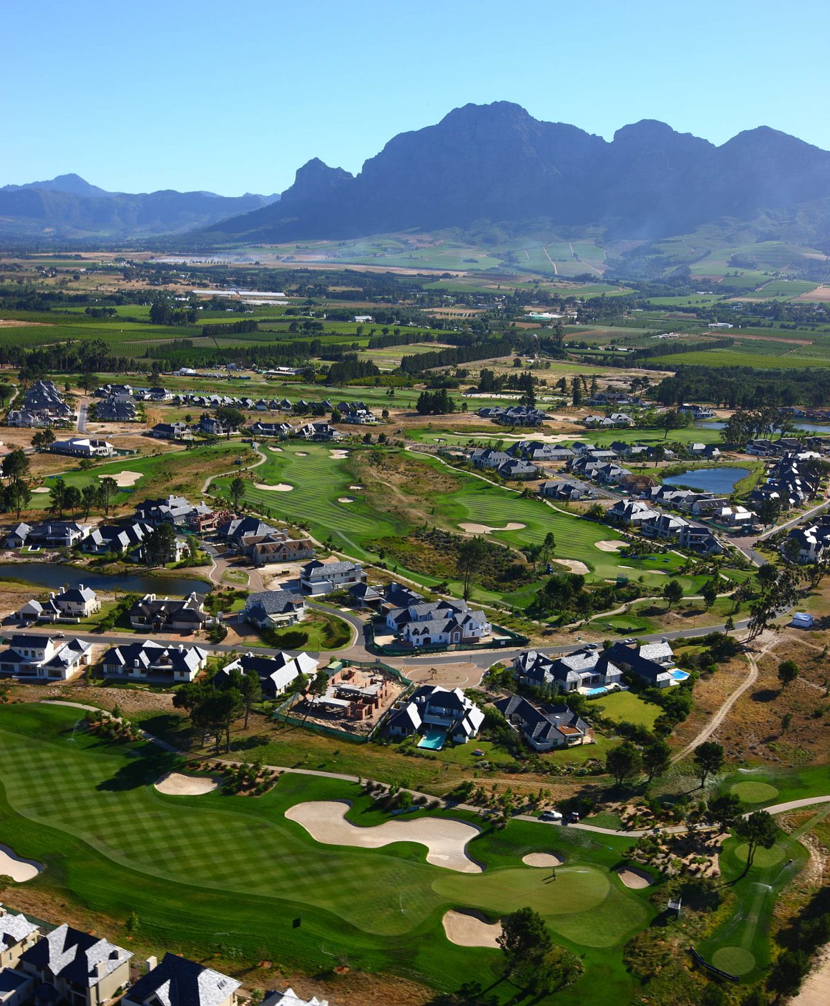 Aerial view of Pearl Valley Golf Club, Paarl, South Africa