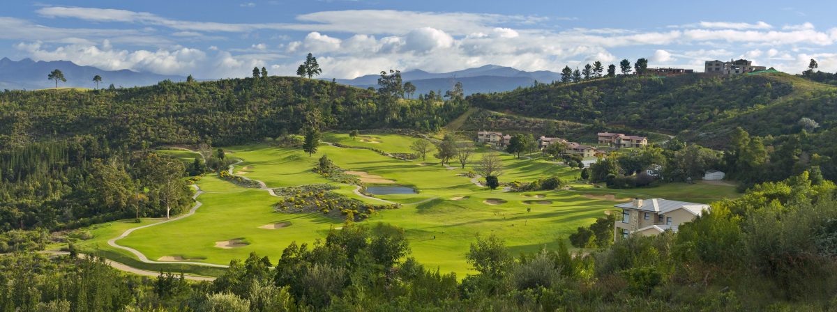 An overview of Simola Golf Club, Knysna, South Africa