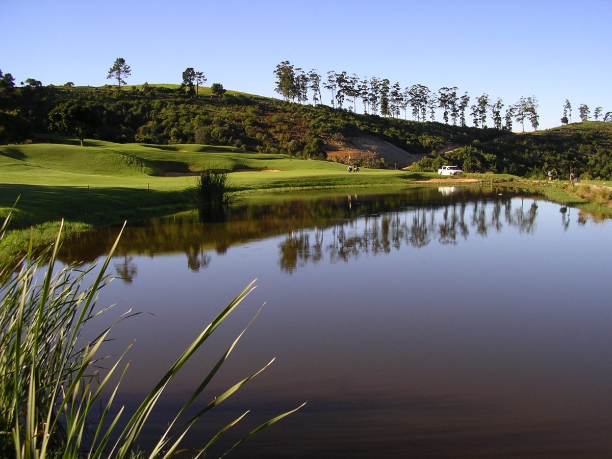 Hit over the water at Simola Golf Club, Knysna, South Africa