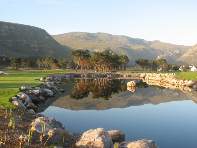 Water on Hermanus Golf course, South Africa