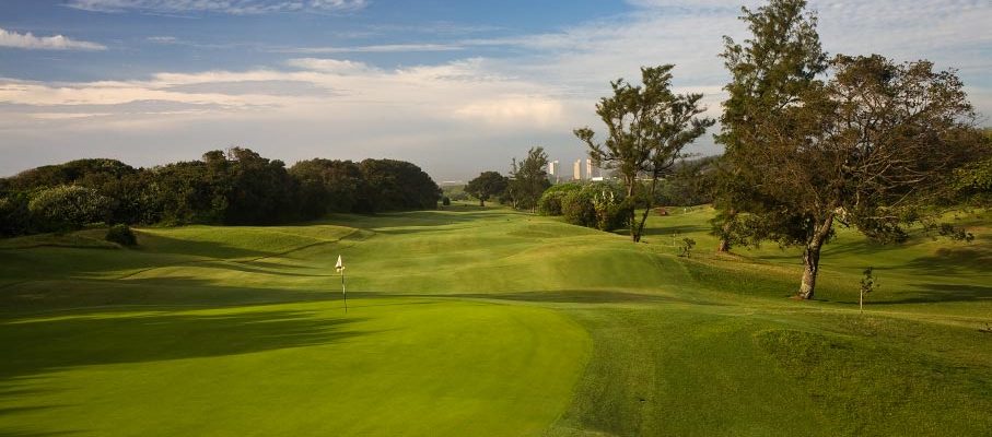 On the green at Beachwood Country Club, Durban, South Africa