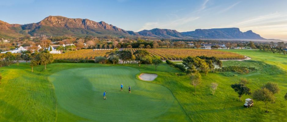 Next to the vineyards at Steenbeg Golf Club, Tokai, Western Cape, South Africa