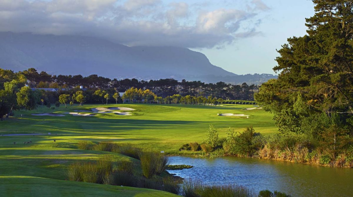 Gathering clouds over Steenberg Golf Club, Tokai, Western Cape, South Africa