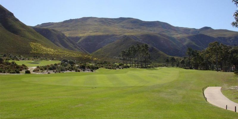 On the course at Hermanus Golf Club, Western Cape, South Africa. Golf Planet Holidays