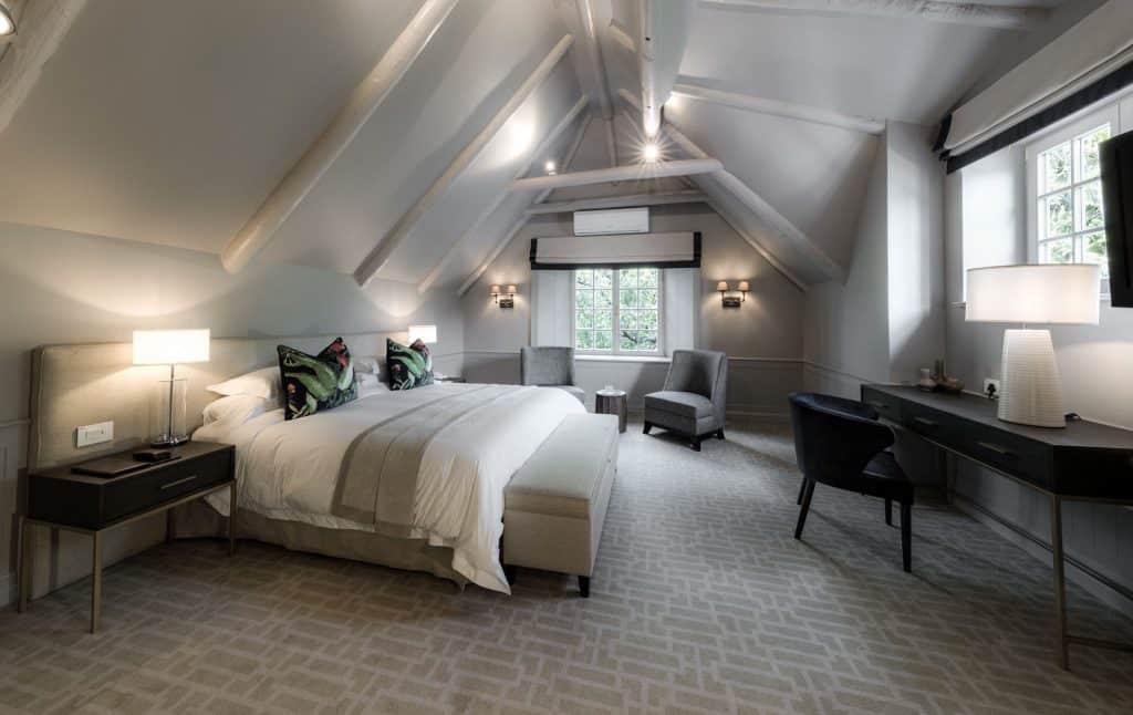 Double bedroom at Erinvale Estate Hotel & Spa, Somerset West, Western Cape, South Africa. Golf Planet Holidays