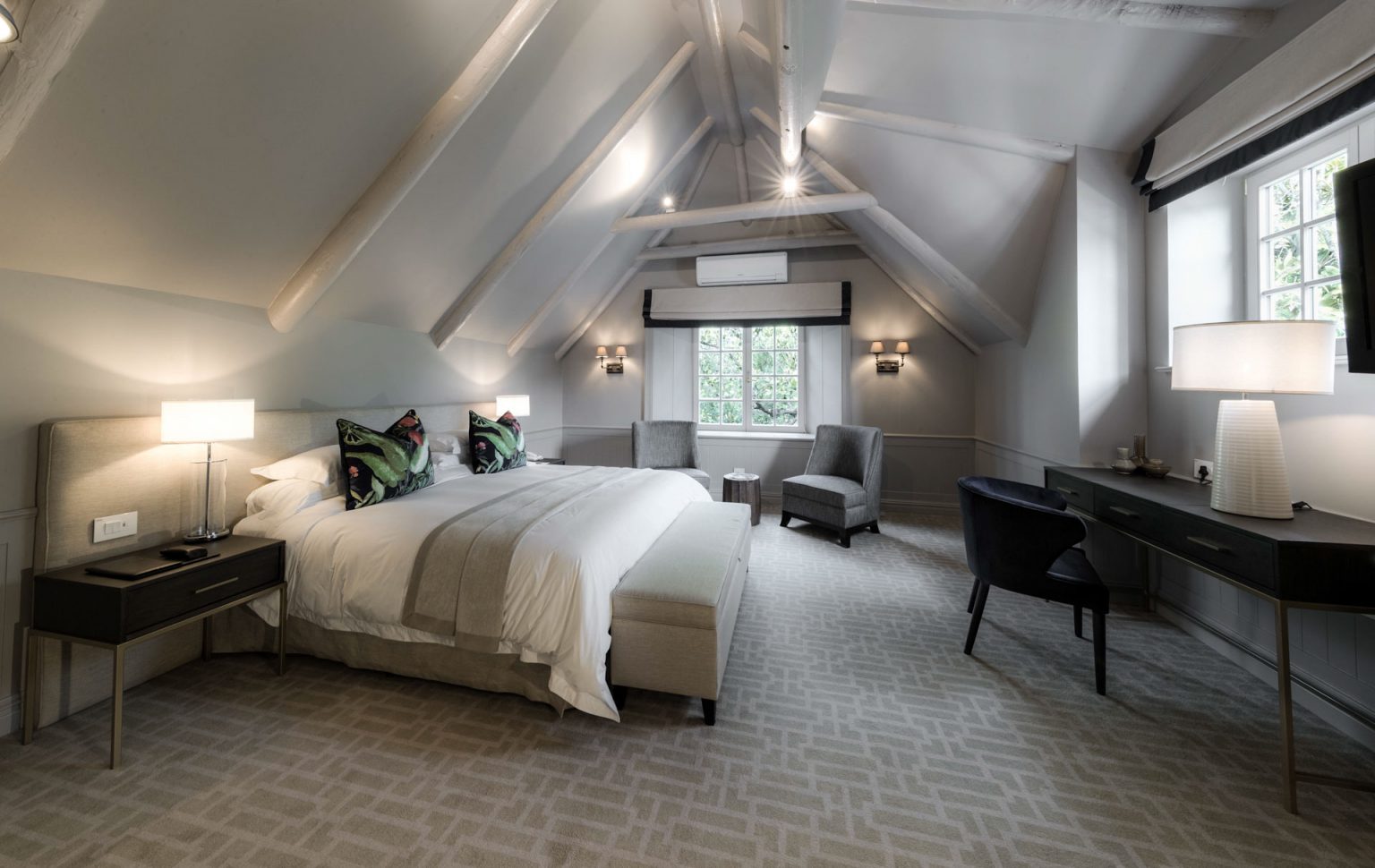 Double bedroom at Erinvale Estate Hotel & Spa, Somerset West, Western Cape, South Africa. Golf Planet Holidays
