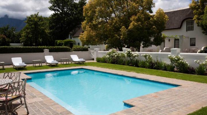 The pool at Erinvale Estate Hotel & Spa, Somerset West, Western Cape, South Africa. Golf Planet Holidays